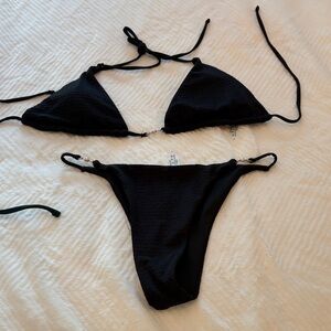 SHEIN Classic Black Bikini Set